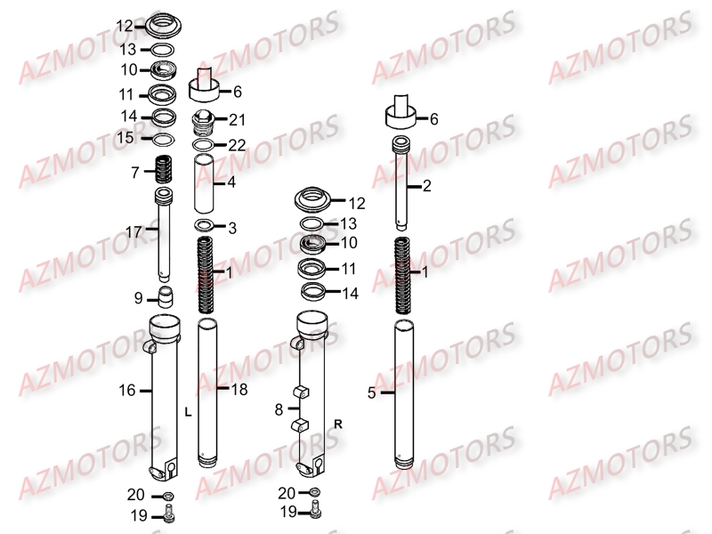 BATON DE FOURCHE [DETAIL] KYMCO MYROAD 700 ABS